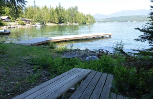 Sandpoint House | Secluded waterfront with private deep water dock. 5 miles from Sandpoint WiFi