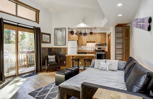Peak 8 Condo | Slope Side Lodge Apt. Surrounded by Nature Steps to the Bus - Fast WiFi