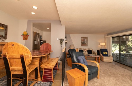 Sun Valley Condo | Snow Creek Condo with 2 Bedrooms, 2 Bathrooms and expanded ground level patio !
