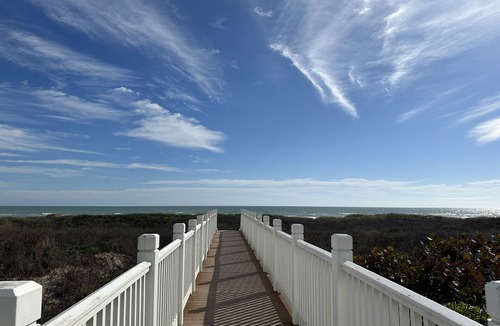 The Shores Condo | South Padre Island Condo 2nd fl SpaceX view, bay sunset view,