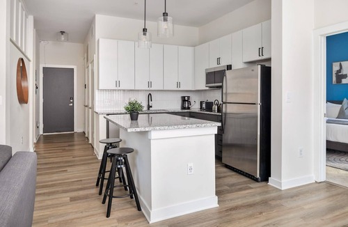 First Ward Apartment | Spacious 2BD with Private Balcony and Free Parking 1