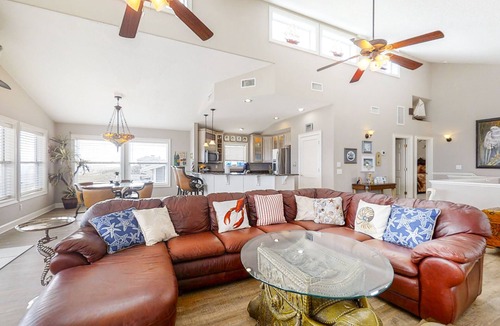 Ocean Cay House | Spacious Beachfront Home w/Deck, Balcony, Central A/C, Washer/Dryer, and WiFi