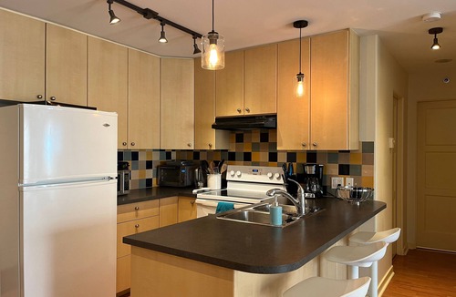 Yaletown Condo | Spacious Flexible space in Central Downtown Vancouver with Parking -Pet Friendly