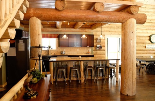 Island Park Cabin | Spectacular Log Lodge near Yellowstone on Private Island 600 feet to lake access