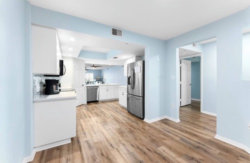 Port Canaveral Condo | Stunning Beach Beauty - Chef's Kitchen - Near Port w/Pool!