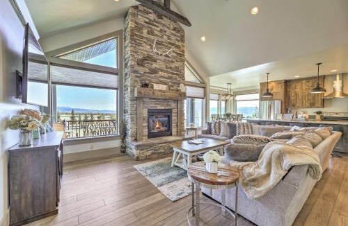 Star Valley Ranch House | Stunning Valley Home with Furnished Deck and Mtn Views