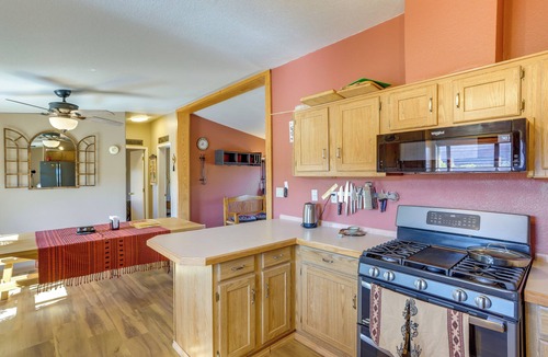 Bluff House | Stunning Views: Quiet Bluff Home Near Hiking!
