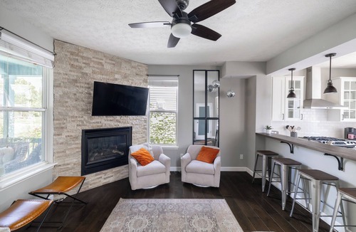Fall Creek Place House | Stylish Indy Home with Hot Tub - Minutes from Downtown!