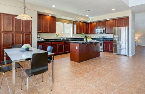 Laveen Village House | SUNNY HAVEN modern luxury VIEW home GATED, heated POOL, SPA, gas BBQ / firepit
