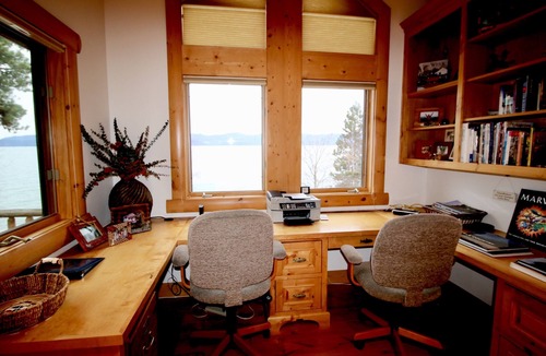 Woods Bay House | Sunset Cabin - Flathead Lake, Exquisite Log Home and Guest Cabin. Sleeps 12