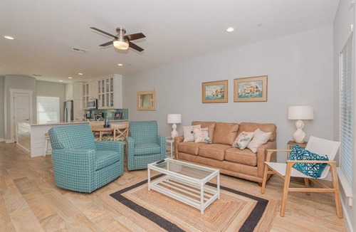 Rockport Condo | Sweeping views of Copano Bay from this newly constructed ground floor condo with a pool and a new fishing pier!