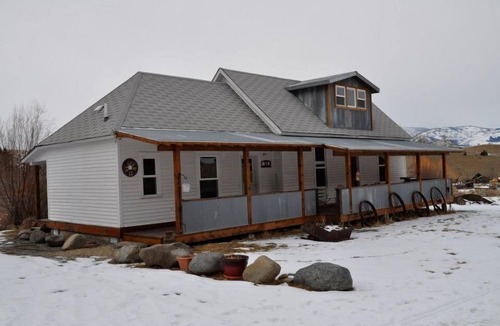 Pray Cabin | The Original Logs On The Inside Walls Make This A Cozy Montana Getaway.