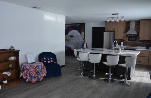 Dubois Condo | "The Patriot" -a renovated duplex in Dubois WY. Welcome Veterans & Snowmobilers!