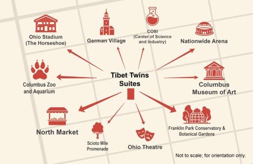 Clintonville House | Tibet Twins 1 Cozy Stay for 6