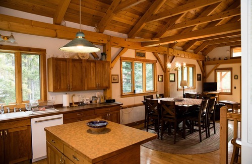 East Glacier Park Village House | Timber Frame Guest Home
