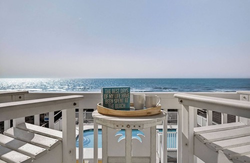 North Topsail Beach House | Topsail Island Direct Oceanfront! HEATED POOL/Private Hot Tub 5 br sleeps 12