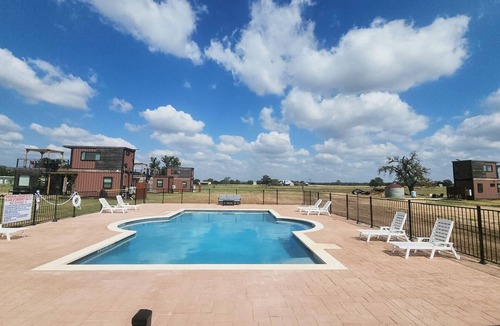 Fredericksburg Cottage | Train-Themed Home: Rooftop Deck, Pool & Wine Trail