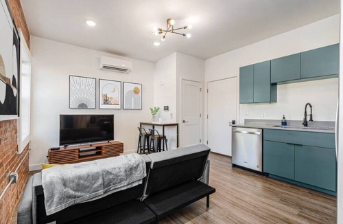 Downtown Columbus Apartment | Trendy Loft Escape with Pool Table Bring Your Pets