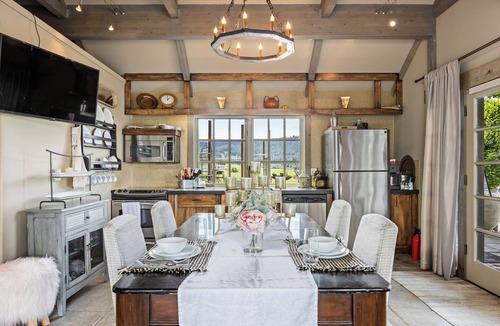 Spokane Villa | Tuscany Styled Open Beamed Retreat on South Hill with Gorgeous Mountain Views