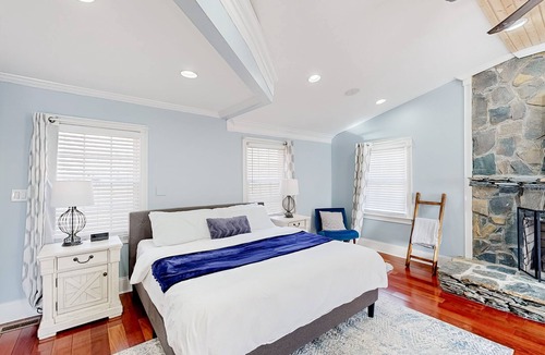 Chester County House | Unique property with retro room, fireplace, hot tub & pool
