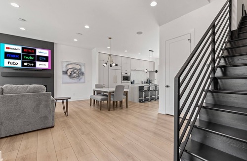 Carmel House | Upscale 4BR Townhome – Walk to Shops & The Monon!