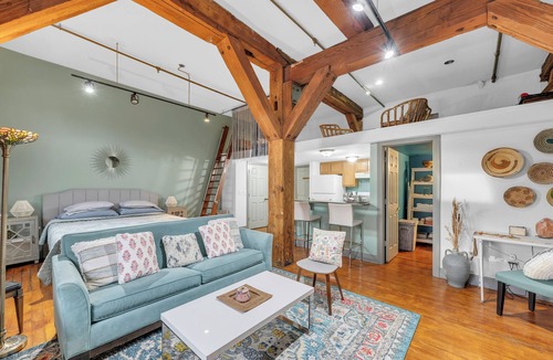 Detroit Apartment | Vibrant, Colorful & Cozy Industrial Loft w/easy parking
