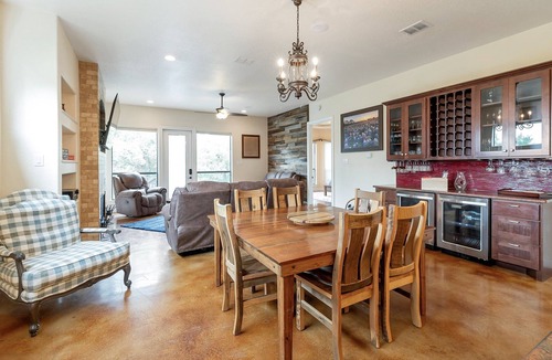 Gruene House | Walk to Gruene Private access to Guadalupe River Cascading Decks in the trees