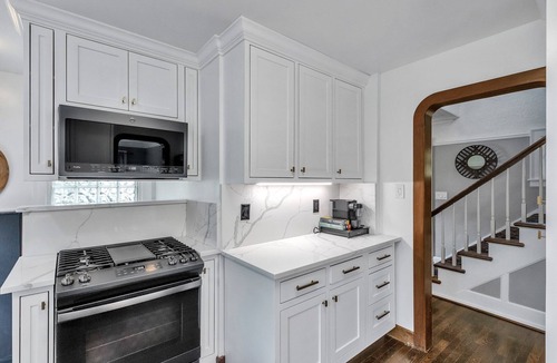 Birmingham House | Walk to shopping, Charming Modern European cottage with huge deck