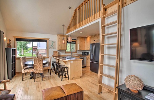 St. Maries Cabin | Waterfront Cabin w/2 Boat Docks & Mtn Views!