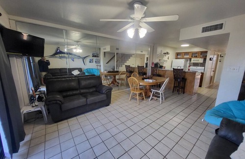 Port O Connor Villa | Waterfront Condo with Private Boat Slip and Community Swimming Pool