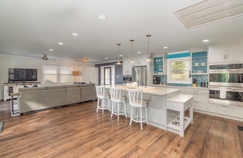 Mooresville House | Waterfront Home with Hot Tub, Fire pit, Kayaks, SUP and Private Dock