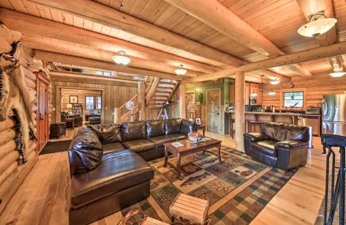 Troy Villa | Waterfront Log Home with 95 Acres on Yaak River