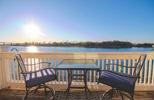 Riverwalk Apartment | Waterfront Sunset Views in Port City Wilmington NC