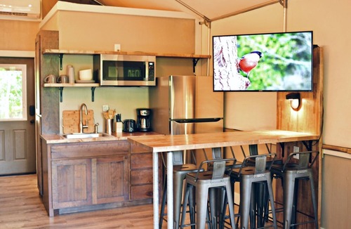 Seguin Cabin | Wow! Brand new Creekfront Cabin! Hot tub, hiking, kayaking & more! - SG6