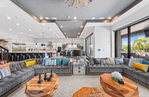 Reunion House | WOW Themed Kids Bedrooms | Games Floor | Theater Room | Private Pool with Golf Course Views