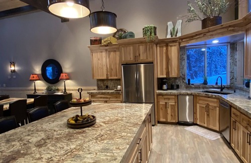 West Yellowstone Cabin | Yellowstone's LUXURY Cabin Retreat, w/Hot Tub! Ten Minutes from Yellowstone NP!