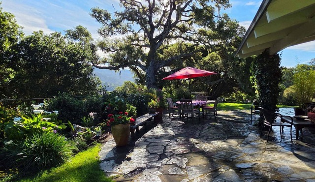Beautiful Home on 15 Private Acres Facing Bolinas Lagoon and Surrounding Hills