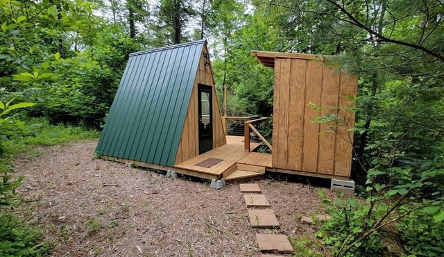 Cool A-Frame on Creek in Purlear, North Carolina