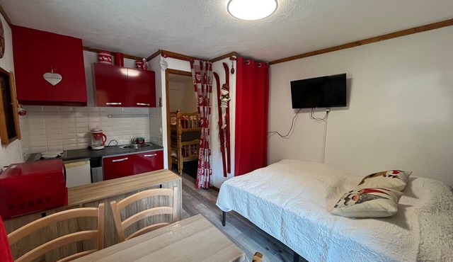Cozy studio in Châtel for 4 people, south-west facing balcony in Châtel