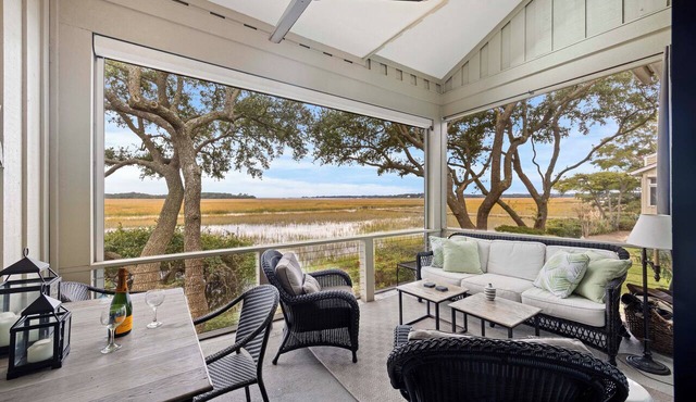 GORGEOUS MARSH Views - Upscale 3BR, Pool & Pier Access