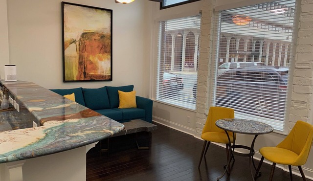 King Bed and Huge Windows in the Heart of Downtown Greensboro