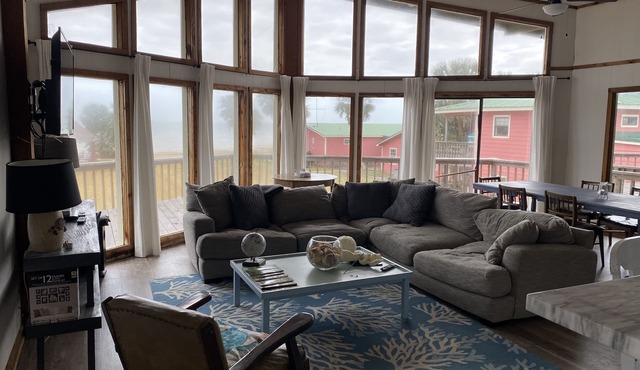 Large Beachfront Home right on the beach