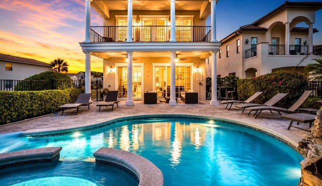Luxury Reunion Resort Villa + Water Park + Heated Pool & Spa + Near Disney
