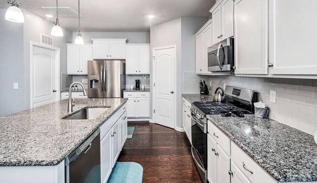 Modern home in one of Huntersville's best Work-Live-Play communities.