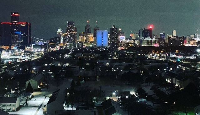 One bedroom with a beautiful view downtown Detroit With Free Parking