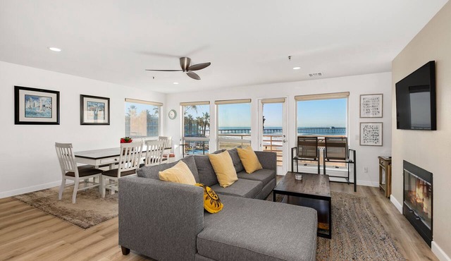 Overlook the ocean and pier in this 2 Bedroom/2 Bath