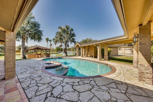Pool & Game Room: Waterfront Harlingen Home