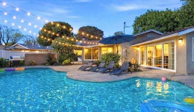 Private Pool Home Near Universal Studios - 4BR Retreat, Quiet Area - LONG -TERM