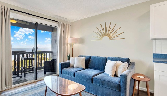 Serene Tybee Retreat with Ocean Views | Heated Pool Access