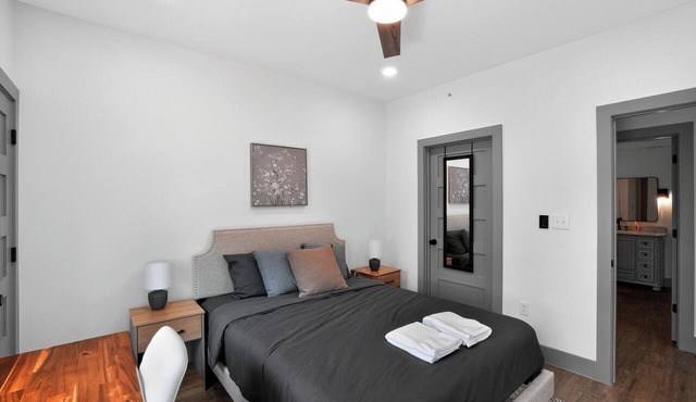 Spacious 1-bedroom with sleek modern design.